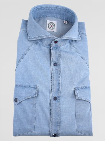 7CBZ – Chemise Bolzonella denim Texane