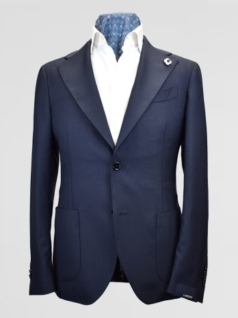 6VL – Veste Lardini marine piqué de laine