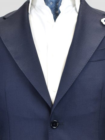 6VL – Veste Lardini marine piqué de laine