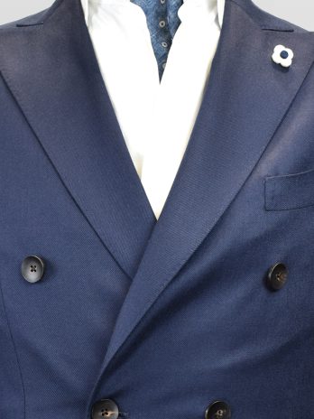 8VL – Veste Lardini cashmere marine croisé