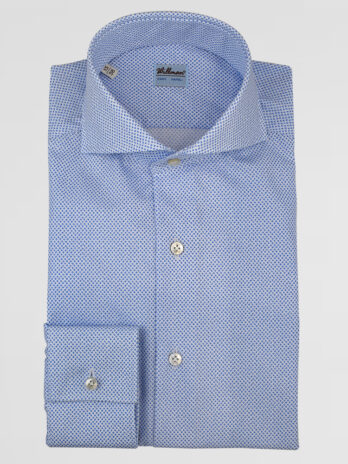 19CHW – Chemise Willman à motifs bleu ciel