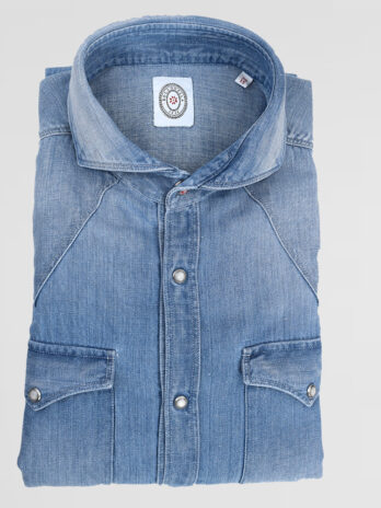13CBZ – Chemise Bolzonella denim lavée Texane