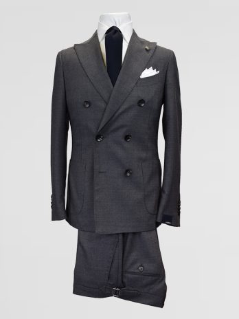 6CL – Costume gris moyen croisé