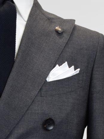 6CL – Costume gris moyen croisé