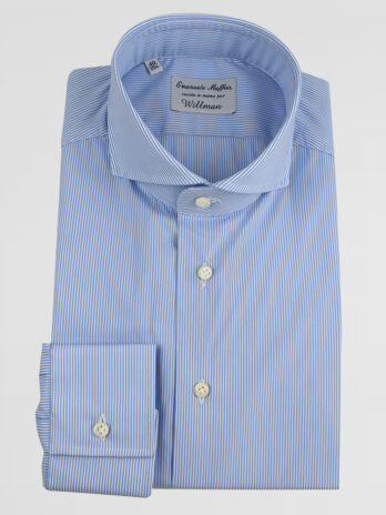 2CEM – Chemise Emanuele Maffeis à rayures bleu ciel