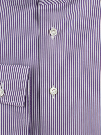 4CEM – Chemise Emanuele Maffeis <br>à rayures violette
