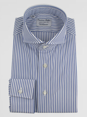 6CEM – Chemise Emanuele Maffeis à rayures marine