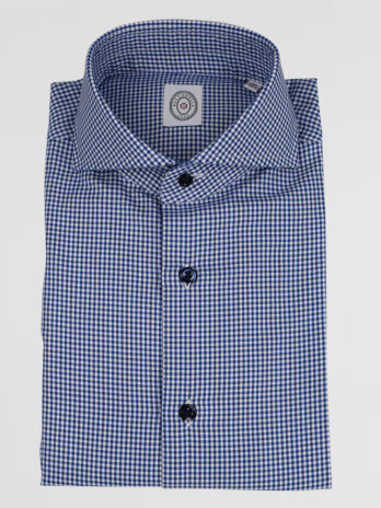 4CBZ – Chemise Bolzonella marine Vichy