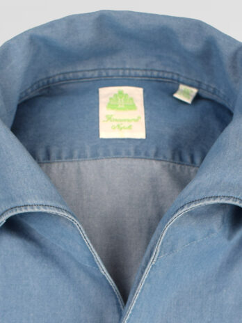 7CF – Chemise Finamore denim bleue
