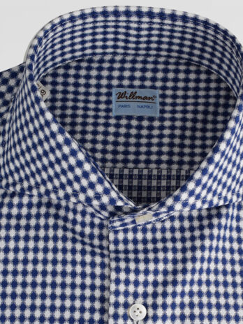 14CHW – Chemise Willman imprimé marine et gris