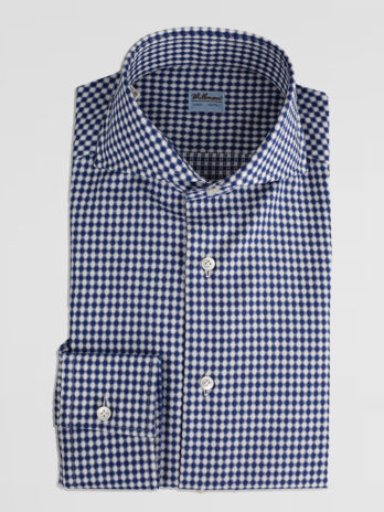 14CHW – Chemise Willman imprimé marine et gris