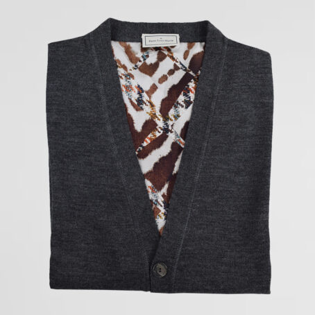 1CPLM - Cardigan Pierre-Louis Mascia gris