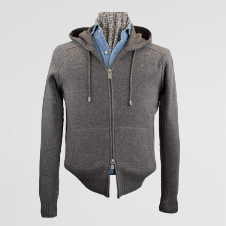 9SW - Sweat à capuche Willman taupe