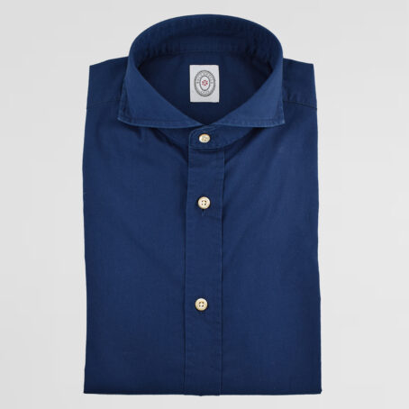 2CBZ - Chemise Bolzonella bleue marine