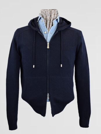 10SW – Sweat à capuche Willman bleu marine