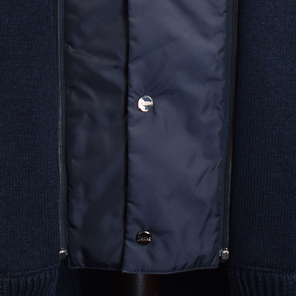 3BH - Blouson à capuche Herno bleu marine – Image 3
