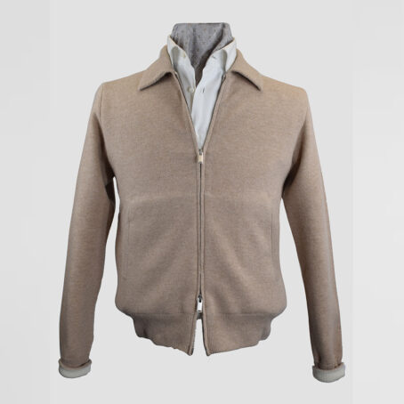 3PBL - Pull blouson Lardini beige