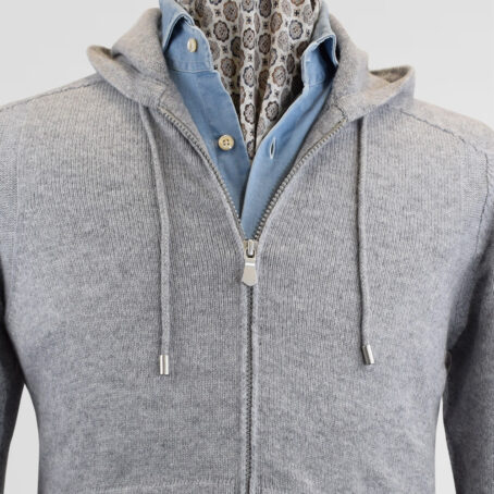 11SW - Sweat à capuche Willman gris clair – Image 2