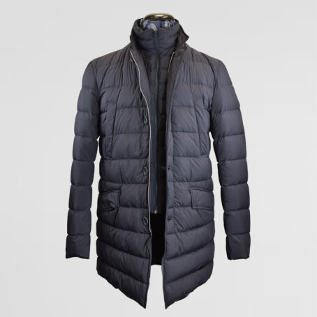 4PKH - Parka matelassée Herno bleu marine
