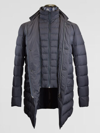 4PKH – Parka matelassée Herno bleu marine
