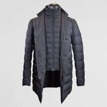 4PKH - Parka matelassée Herno bleu marine – Image 2