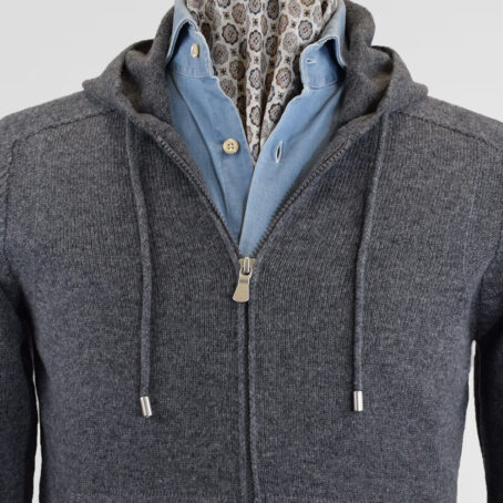 12SW - Sweat à capuche Willman gris moyen – Image 2