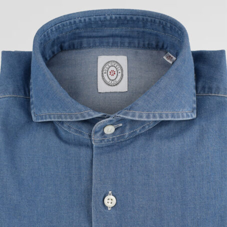5CBZ - Chemise Bolzonella denim bleu moyen – Image 2