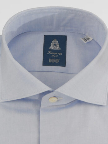 5CHF – Chemise Finamore bleue