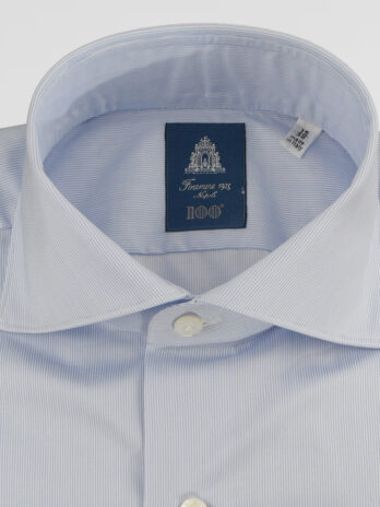 7CHF – Chemise Finamore bleue ciel