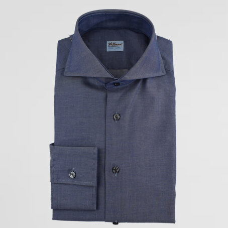 7CHW - Chemise Willman bleue pétrole
