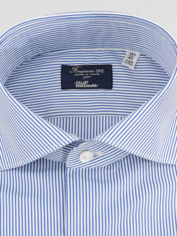 8CHF – Chemise Finamore bleue