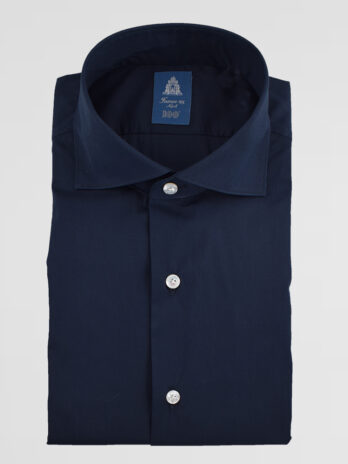 9CHF – Chemise Finamore bleue marine