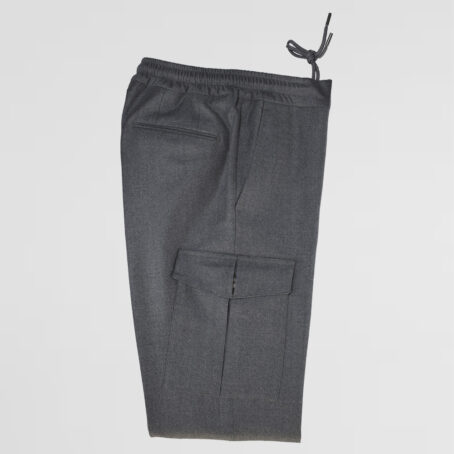 9PW - Pantalon cargo gris moyen