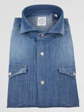 10CHBZ – Chemise Bolzonella bleue