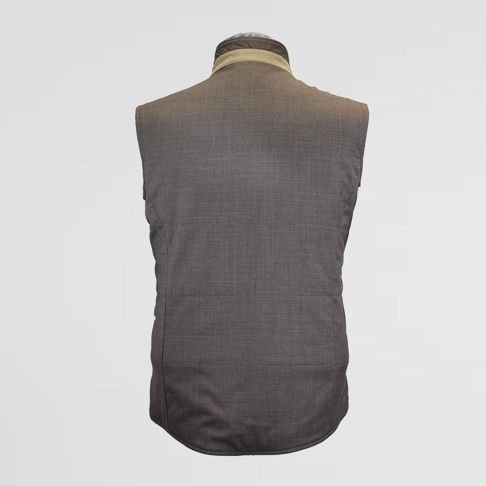 2GB - Gilet sans manche Barba marron – Image 3