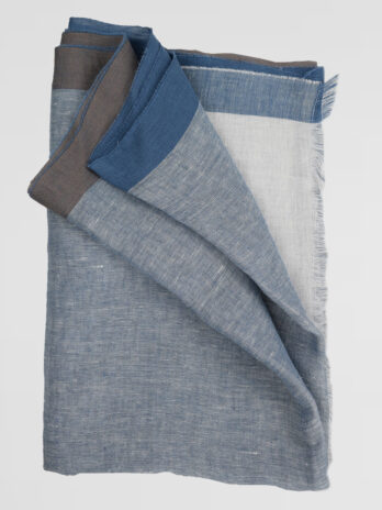 6EW – Echarpe Willman bleu et blanc