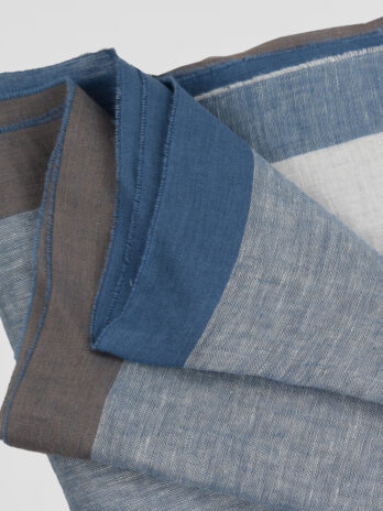 6EW – Echarpe Willman bleu et blanc