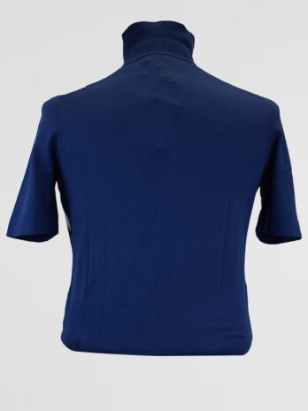 4CHPO – Chemise polo à motifs bleu
