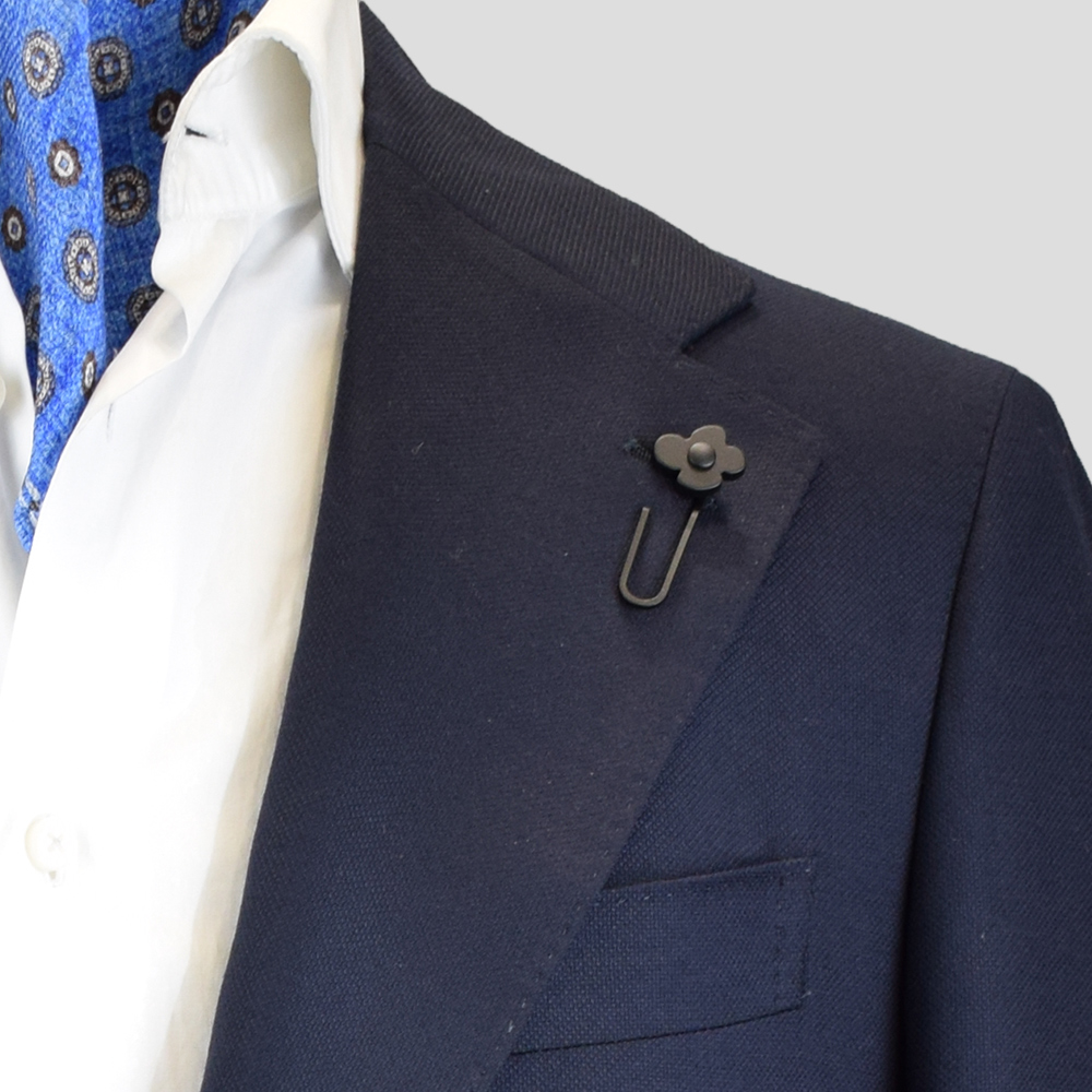 8VL - Veste Lardini bleue marine – Image 3