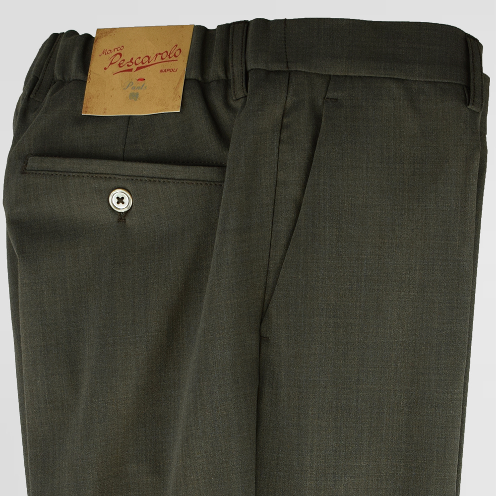 9PMP - Pantalon Marco Pescarolo vert kaki – Image 2