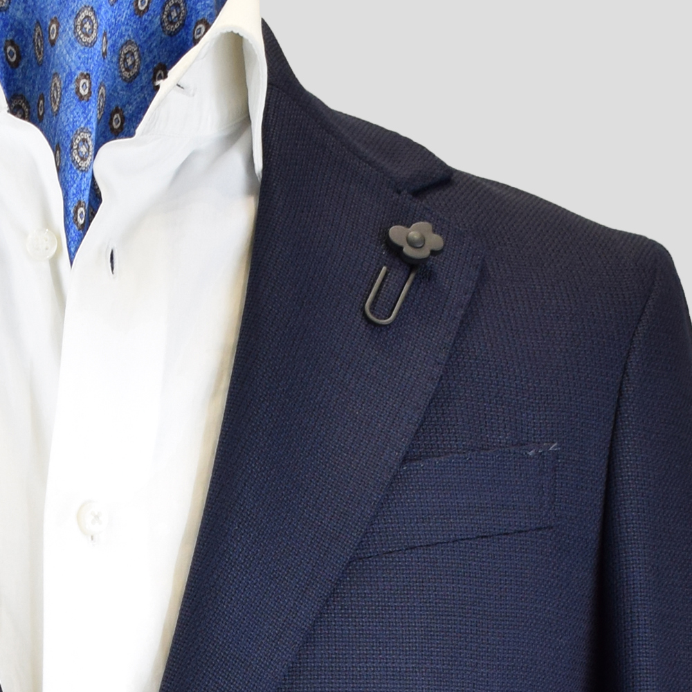 9VL - Veste Lardini bleue marine – Image 3