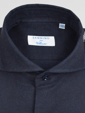 10CHS – Chemise Sannino bleu marine