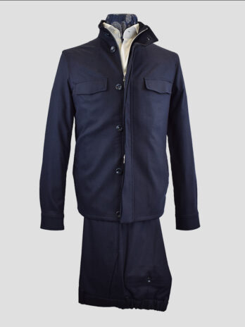 3EBPP – Ensemble blouson et pantalon Marco Pescarolo bleu marine